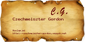 Czechmeiszter Gordon névjegykártya